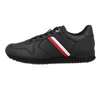 Tommy Hilfiger Baskets Iconic Runner en Cuir Fm0fm04281 pour Homme, Black, 40 EU