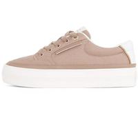 Tommy Hilfiger Femme Essential Vulc Textile Sneaker FW0FW08323 Baskets, Claystone, 39 EU