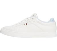 Tommy Hilfiger Baskets Vulcanisées Femme Sporty Basses, Multicolore (Ecru/Breezy Blue), 40