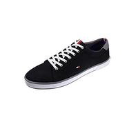 Tommy Hilfiger Canvas Lace Up Trainers Noir EU 45 Homme