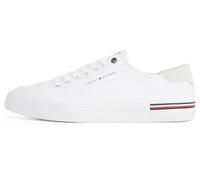 Tommy Hilfiger Baskets Vulcanisées Homme Core Corporate Canvas Basses, Blanc (White), 44