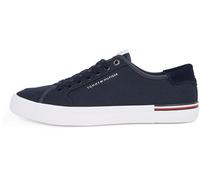 Tommy Hilfiger Baskets Vulcanisées Homme Core Corporate Canvas Basses, Bleu (Desert Sky), 44
