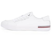 Tommy Hilfiger Baskets Vulcanisées Homme Core Corporate Leather Basses, Blanc (White), 45