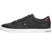 Tommy Hilfiger Baskets Vulcanisées Homme Essential Leather Detail Chaussures, Noir (Black), 40