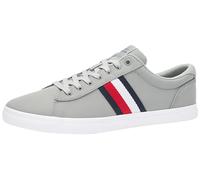 Tommy Hilfiger Baskets Vulcanisées Homme Iconic Stripes Chaussures, Gris (Antique Silver), 40