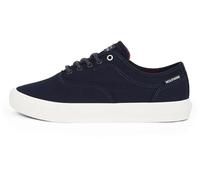 Tommy Hilfiger Baskets Vulcanisées Homme Low Oxford Twill avec Logo, Bleu (Desert Sky), 40