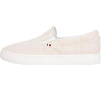 Tommy Hilfiger Baskets Vulcanisées Homme Low Slip On à Enfiler, Blanc (Ecru), 41