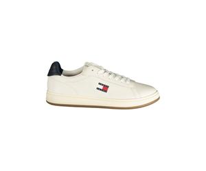 Tommy Hilfiger - Bianco Poliuretano Baskets - Homme - Chaussures - Blanc - Taille: 42 EU