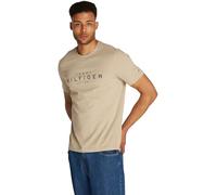 Tommy Hilfiger Big RWB Hilfiger Tee Mw0Mw37448 T-Shirt S/S, Khaki (Sandalwood), S Homme