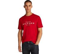 Tommy Hilfiger Big RWB Hilfiger Tee Mw0Mw37448 T-Shirt S/S, Red (Medium Red), S Homme