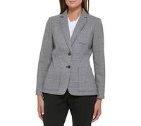 Tommy Hilfiger Blazer - Business Jacket with Flattering Fit and Single-Button Closure, Noir/Ivoire, 88 cm Femme