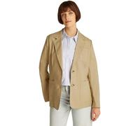 Tommy Hilfiger Blazer Femme Linen Regular Fit, Marron (Camel), 46