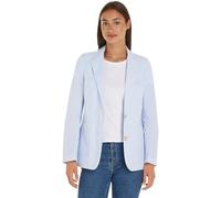 Tommy Hilfiger Blazer Femme Striped Poplin Regular Élégant, Bleu (Ithaka STP/Breezy Blue), 36
