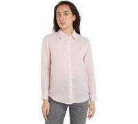 Tommy Hilfiger Blouse Femme Leinen Relaxed Shirt Chemisier, Rose (Whimsy Pink), 42