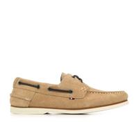 Tommy Hilfiger Chaussures bateau pour homme TH Boat Shoe Core Suède FM05387 Beige (Taupe côtier) 44