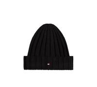 Tommy Hilfiger Bonnet Unisexe pour Enfant avec Petit Drapeau AU0AU02004, Noir, S-M, Noir (Noir), S