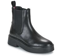 Tommy Hilfiger Boots MINIMAL LEATHER CHELSEA LOGOTAPE in Noir 36