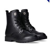 Tommy Hilfiger Bottes à lacets en faux cuir pour filles, Amelie, Noir, 36