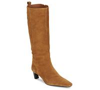 Bottes à talon femmes Tommy Hilfiger KITTEN HEEL SUEDE HIGH BOOT Marron 40
