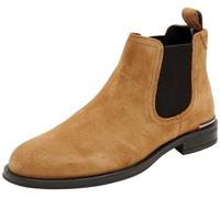 Tommy Hilfiger Bottes Chelsea élégantes pour homme, Marron Sahara, 44 EU