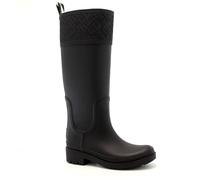 Tommy Hilfiger Bottes de Pluie Femme Rubber Long Boot Déperlantes, Noir (Black), 38