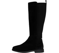 Tommy Hilfiger Bottes Femme Flag Long en Daim, Noir (Black), 39
