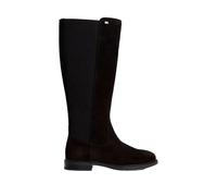 Tommy Hilfiger Bottines Chelsea Fw0fw09574High en daim avec drapeau en émail pour femme, Black, 37 EU