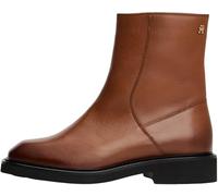 Tommy Hilfiger Bottes Mid Boot Femme Square Toe à Bout Carré, Marron (Winter Cognac), 40