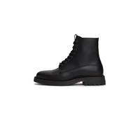 Tommy Hilfiger Bottes Mid Boot Homme Comfort Cuir, Noir (Black), 44