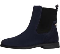 Tommy Hilfiger Bottines Chelsea Femme Flag en Daim, Bleu (Space Blue), 42