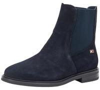 Tommy Hilfiger Bottines Chelsea Femme Flag Suede Plates, Bleu (Space Blue), 41
