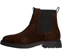 Tommy Hilfiger Bottines Chelsea Homme Comfort en Daim, Marron (Cocoa), 46
