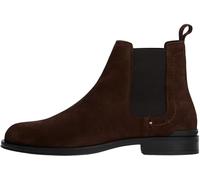 Tommy Hilfiger Bottines Chelsea Homme Corporate aus Wildleder, Marron (Cocoa), 40