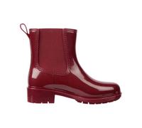 Tommy Hilfiger Bottines de Pluie Femme Flag Rainboot Semelle Crantée, Rouge (Deep Rouge), 37