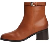 Tommy Hilfiger Bottines Femme Buckle Riding Mid Heel Cuir, Marron (Cinnamon Bark), 41