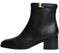 Tommy Hilfiger Bottines Femme Buckle Riding Mid Heel Cuir, Noir (Black), 40