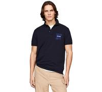 Tommy Hilfiger Boucle H Embro REG Polo MW0MW34771 Manches Courtes, Bleu (Desert Sky), XL Homme