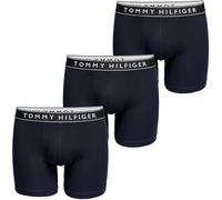 Tommy Hilfiger Boxers Longs Lot de 3 Homme avec Ceinture à Motif Logo, Bleu (des Sky/des Sky/des Sky), XS