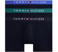 Tommy Hilfiger Boxers Longs Lot de 3 Homme avec Ceinture à Motif Logo, Multicolore (D Sky/Fmy Ocn/Nob Blu), XS