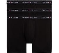 Tommy Hilfiger Boxers Longs Lot de 3 Homme avec Ceinture à Motif Logo, Noir (Black/Black/Black), M
