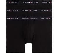 Tommy Hilfiger Boxers Longs Lot de 3 Homme avec Ceinture à Motif Logo, Noir (Blk/Blk/Blk), XL