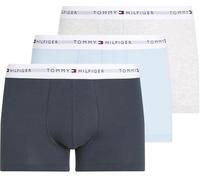Tommy Hilfiger Boxers Lot de 3 Homme avec Ceinture à Motif Logo, Multicolore (Ice HTHR/Mil Den/SWT Blu), S-M