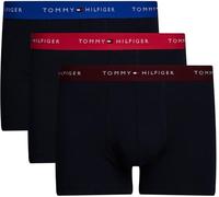 Tommy Hilfiger Boxers Lot de 3 Homme avec Ceinture à Motif Logo, Multicolore (Pink Heart/Bright Blue/Deep Rouge), S