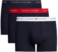 Tommy Hilfiger Boxers Lot de 3 Homme avec Ceinture à Motif Logo, Multicolore (Primary Red/White/Desert Sky), S