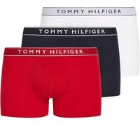 Tommy Hilfiger Boxers Lot de 3 Homme avec Ceinture à Motif Logo, Multicolore (Th WHT/Med Red/Dsrt Sky), S