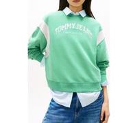 Tommy Hilfiger Boxy Varsity Crew Tropical Tide Taille: M | Pulls Outlet | Femme