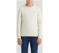 Tommy Hilfiger Boys Cotton Cable Sweater Ivory Silk Taille: 6 | Pulls Outlet | Unisex | Blanche