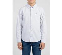 Tommy Hilfiger Boys Flex Ithaca Shirt Ls Breezy Blue Stripe Taille: 12 | Chemises Outlet | kids | Bleu