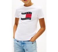 Tommy Hilfiger Boys Wavy Flag T-shirt White Taille: 8 | T-Shirts Outlet | kids | Blanche