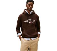 Tommy Hilfiger Brand Love Big Hilfiger Hoodie Mw0Mw41427 Sweat à Capuche, Brown (Chocolate), L Homme